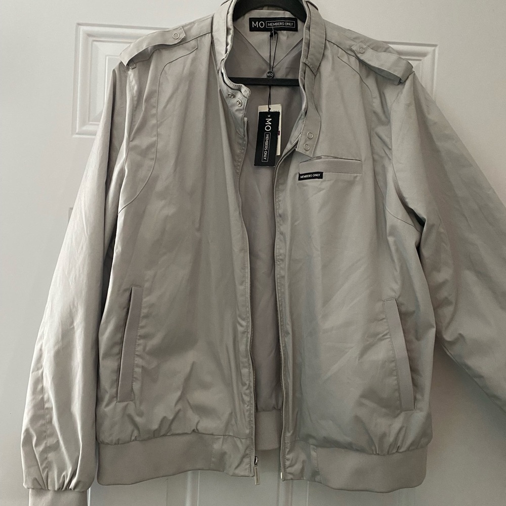 Members Only Jacket, Gray, Size XXL